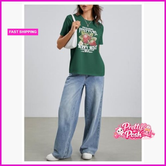 Polyester Graphic Tee Short Sleeve Casual T-Shirt - Picture 6 of 7